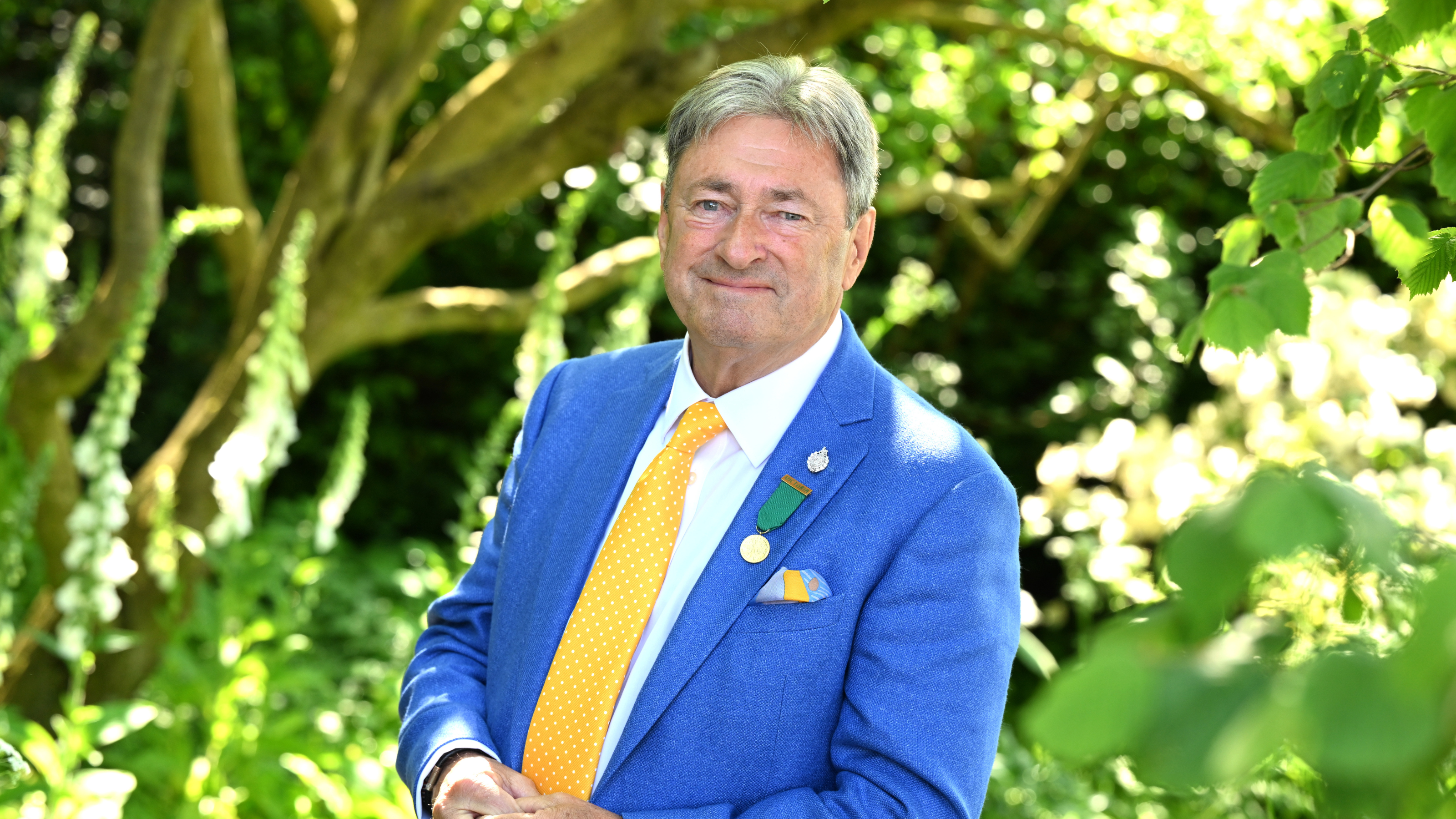 Alan Titchmarsh at Chelsea Flower show press day 2025.