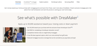 Chase DreaMaker for low income borrowers