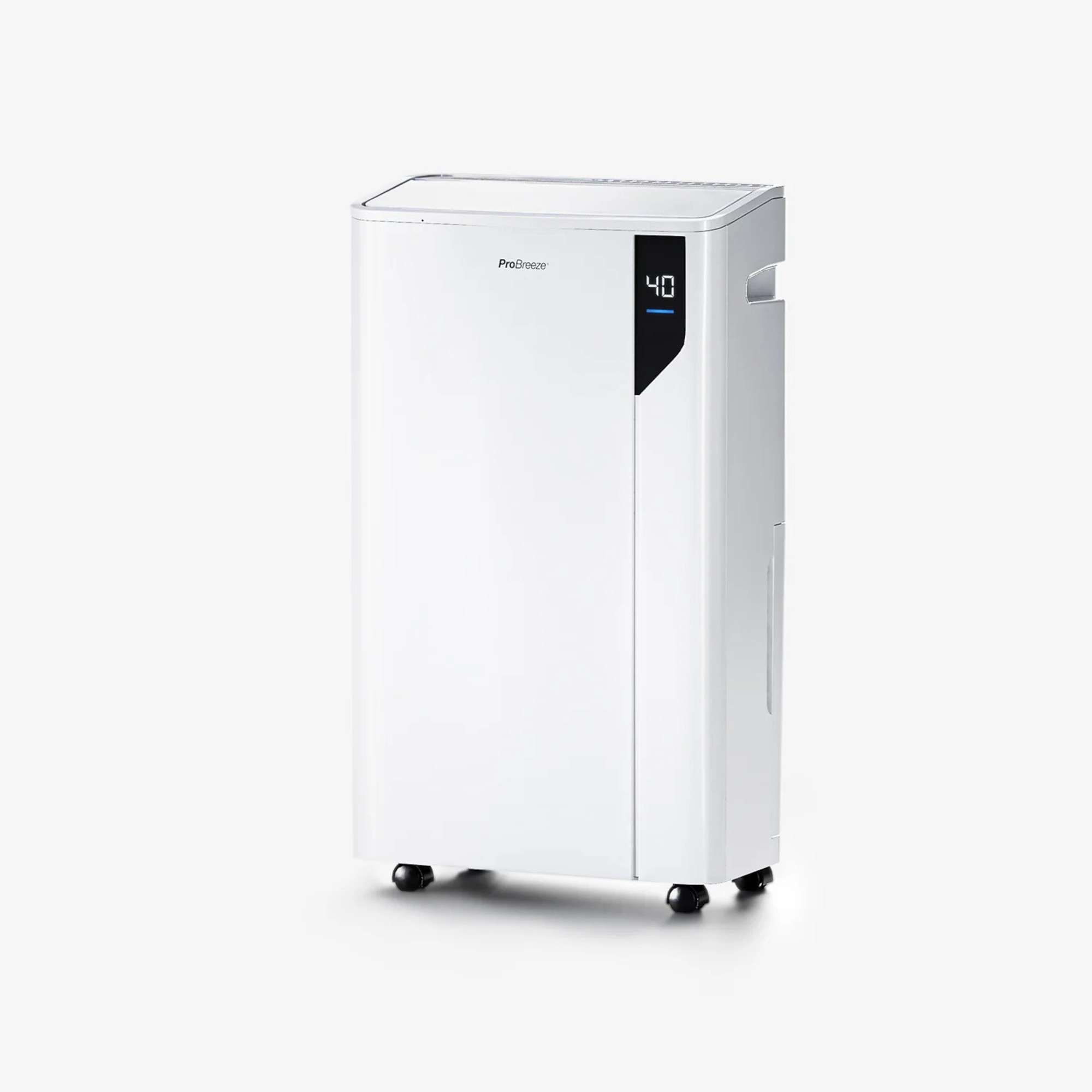 probreeze 20L Day dehumidifier with laundry mode on a white background 