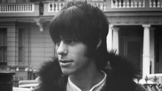 eff Beck of The Yardbirds wears a fleece jacket in London in 1965.