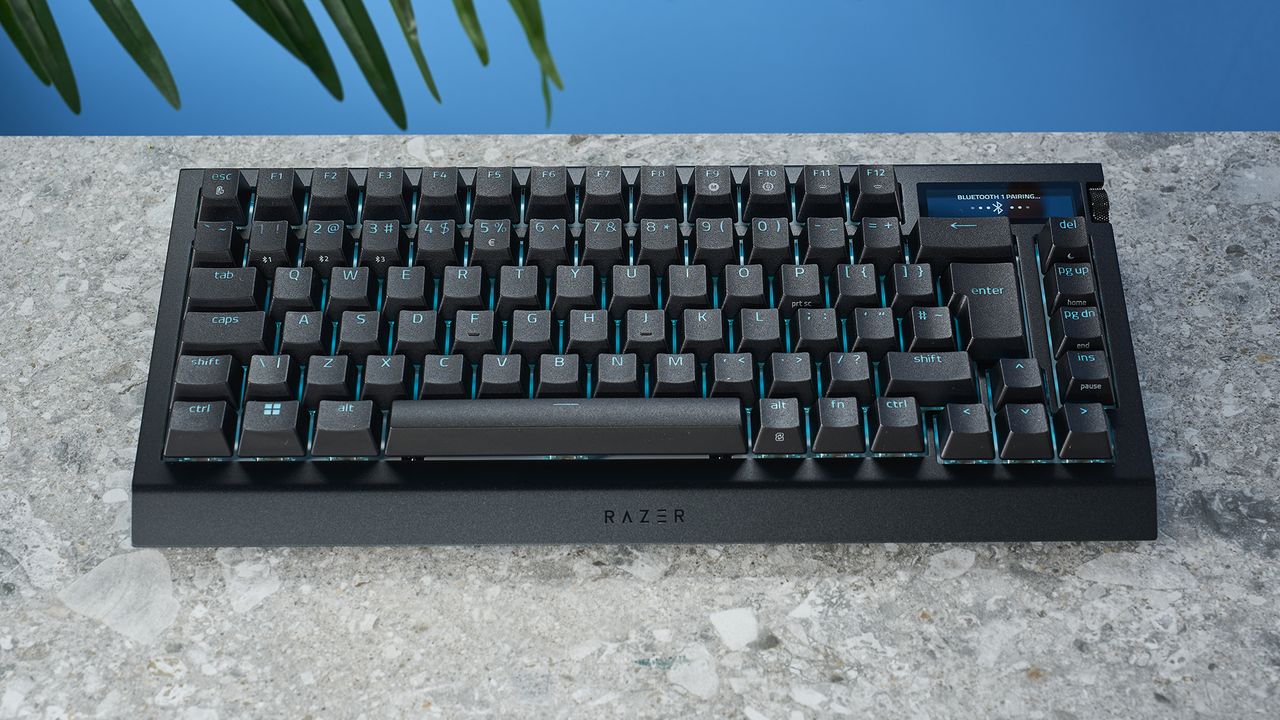 Photograph of the Razer BlackWidow V4 Pro 75% keyboard