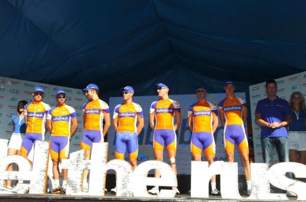 Rabobank's Mark Renshaw got one of the biggest cheers by the crowd.