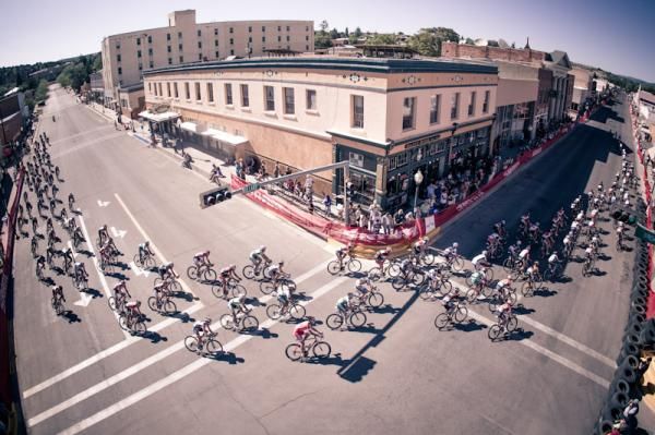 Racing through downtown Silver City