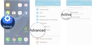 Launch the Settings app, tap Advanced Calling, tap Activate Wi-Fi Calling