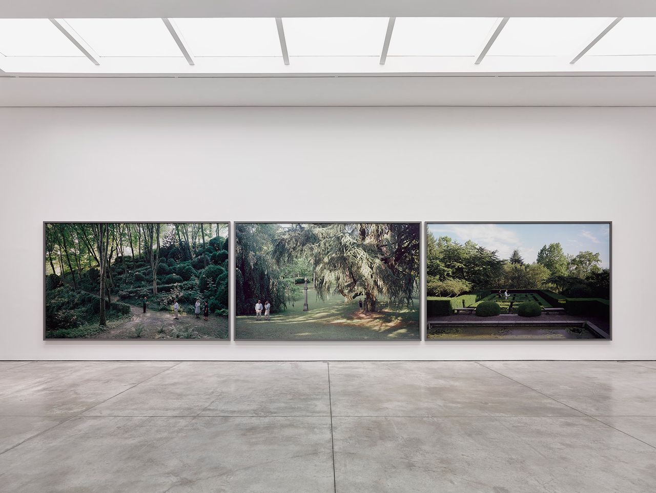 Installation view of Canadian artist Jeff Wall’s exhibition at White Cube Mason’s Yard, London