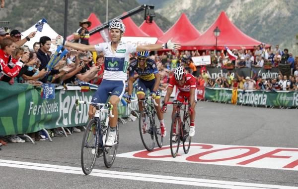 Alejandro Valverde (Movistar) sprinted to the win in Andorra