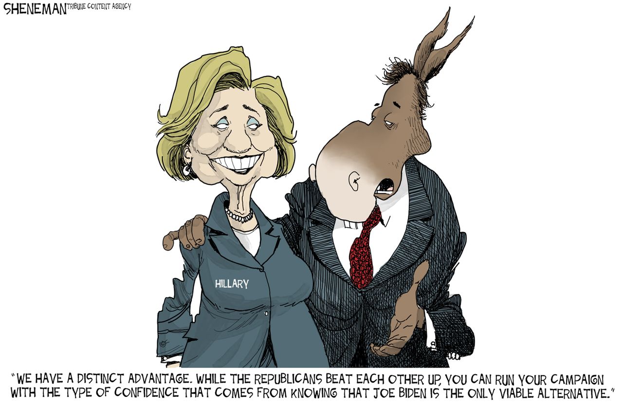 
Political cartoon U.S. Hillary Clinton 2016