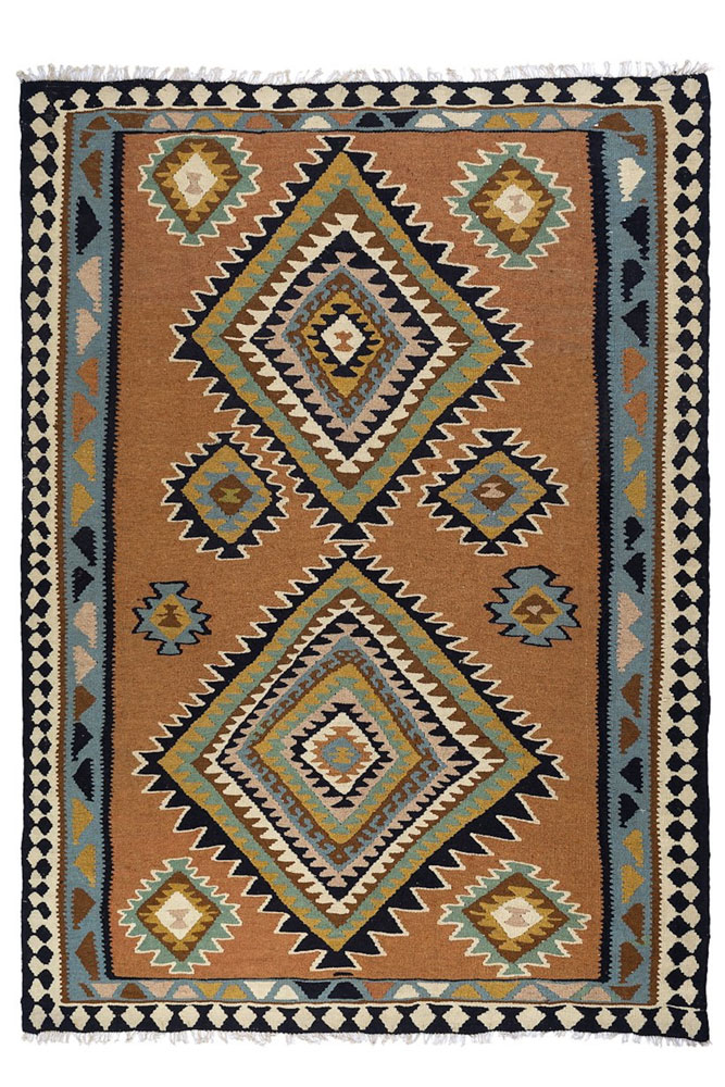 Nikolai Persian Qashqai kilim, £600, Lilla Rugs