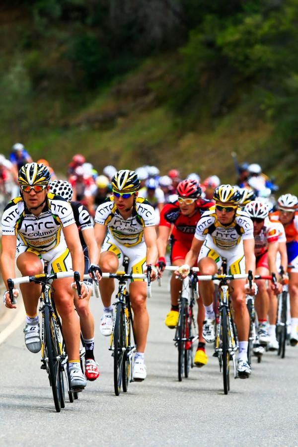 HTC-Columbia take control of the peloton on stage one of the Amgen Tour of California