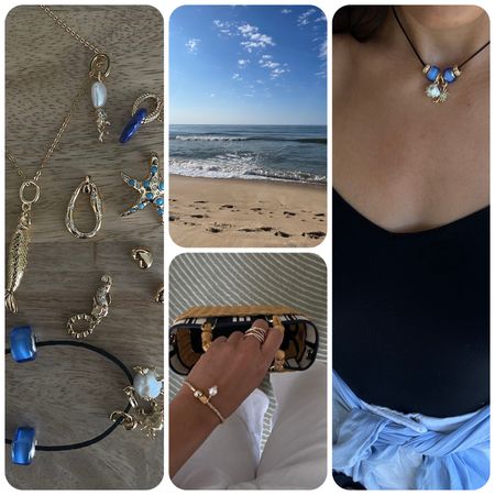 Lauren Tappan wearing Pandora jewelry, a picture of a beach