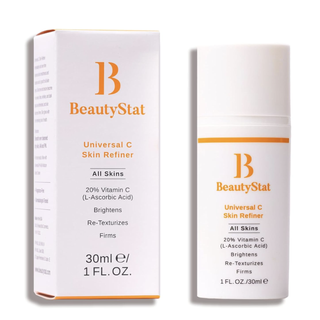 Beautystat Universal C Refiner - 20% Pure Vitamin C Serum for Face, Brighten the Look of Dull Skin & Dark Spots, Minimize the Appearance of Fine Lines & Wrinkles - 1oz, 30ml (30ml)