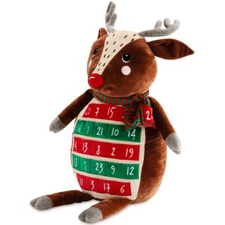 aldi plush calendar with rudolph and toy