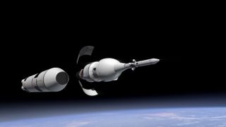 Orion's First Test Flight Illustration