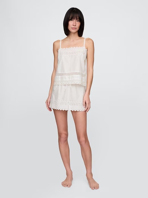 Lace-Trim Pj Cami Set
