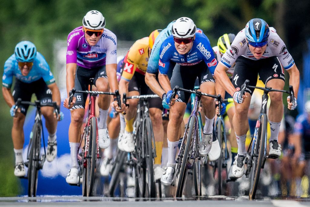 2023 Baloise Belgium Tour stage 5: Fabio Jakobsen (r) sprints to victory