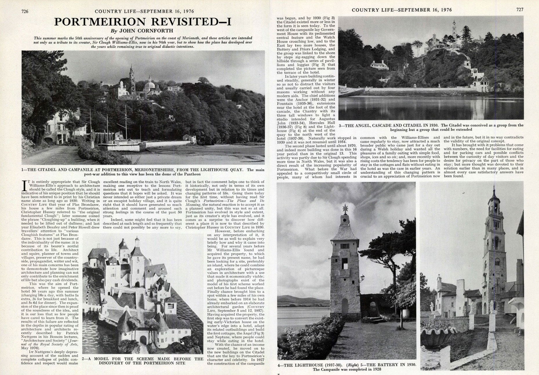 Portmeirion in Country Life in 1976