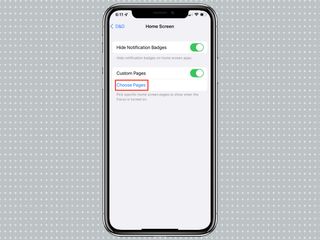 Choose Home Pages to appear in iOS 15 Focus mode