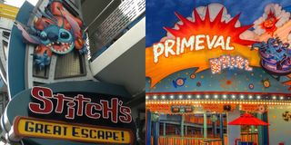 Primeval Whirl and Stitch's Great Escape before 2020 shutdown, photo courtesy of Disney