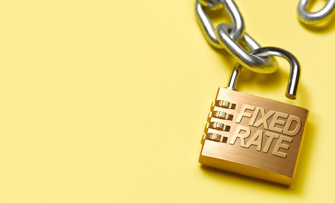 padlock yellow background