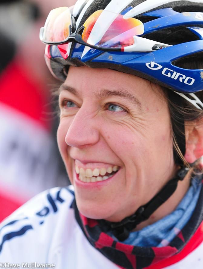 Helen Wyman (GB) always has a smile on her face