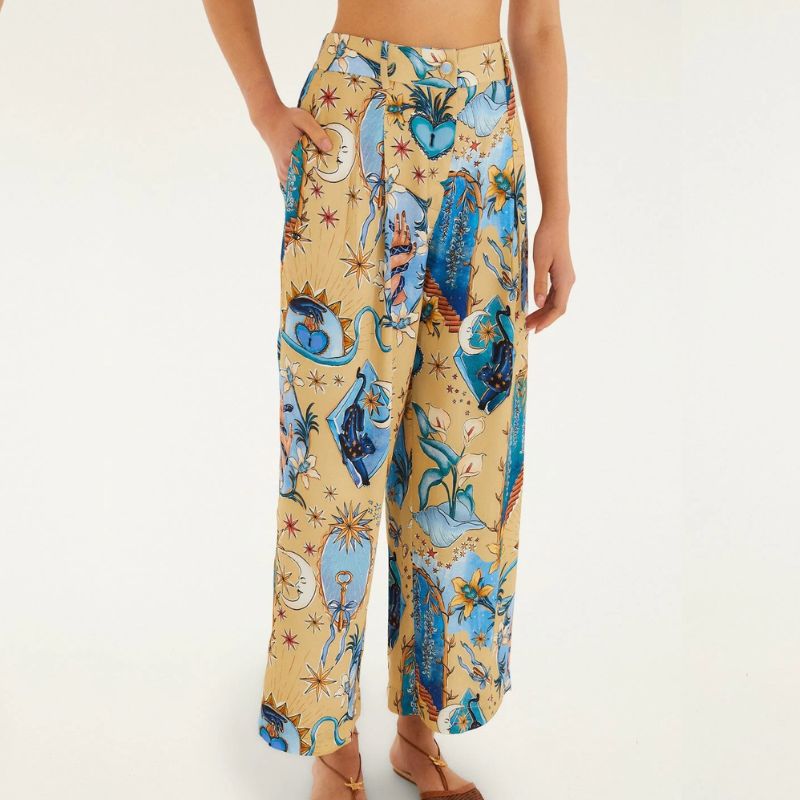 Farm Rio, patterned tailored trousers