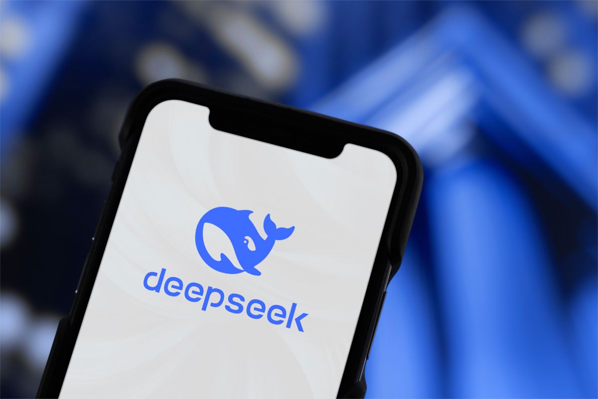 DeepSeek on a mobile phone