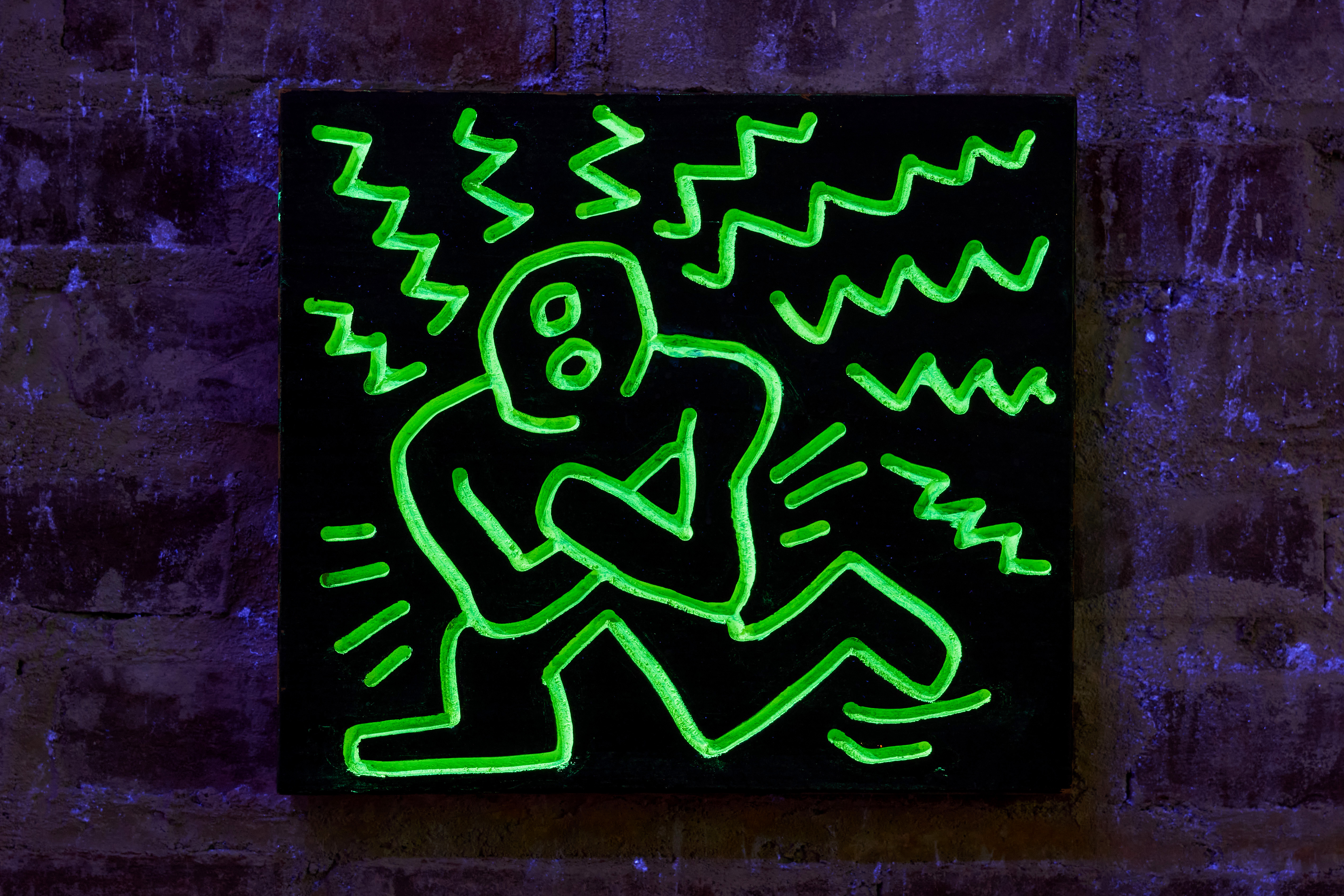 keith haring installation imagery at 60 white