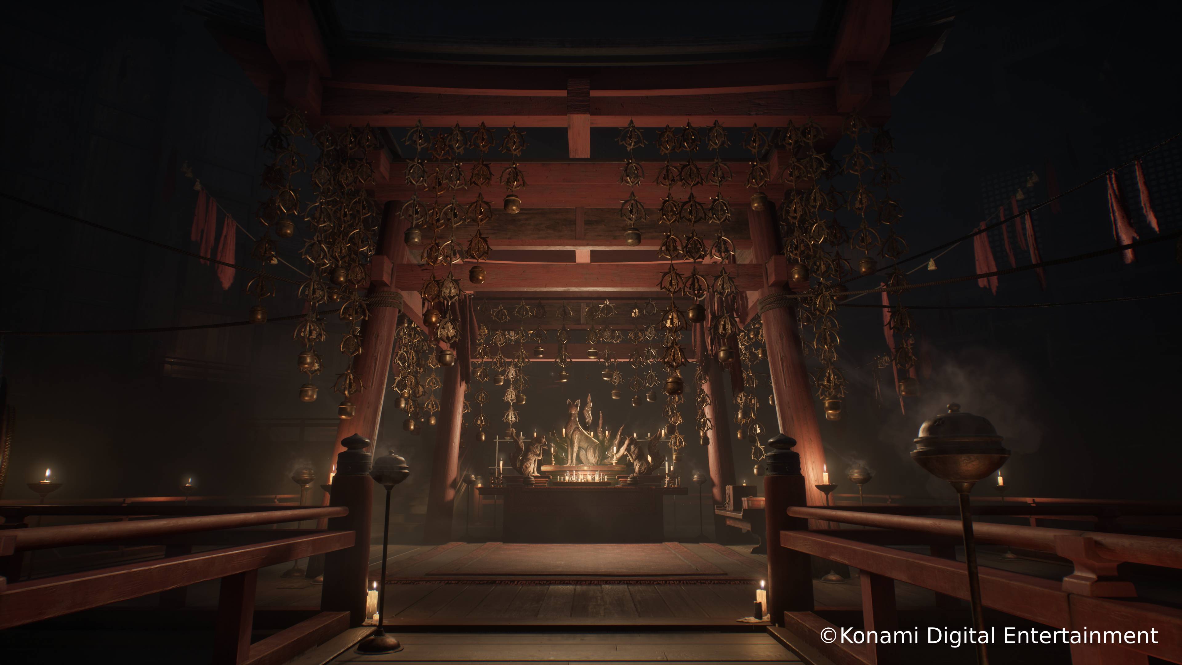Silent Hill f; hands on with a ghostly game, misty town streets in Japan