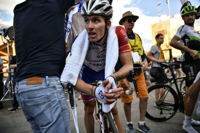 Arnaud Demare (Groupama-FDJ) made the time cut on Alpe d'Huez