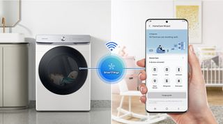 smart phone connecting to washer