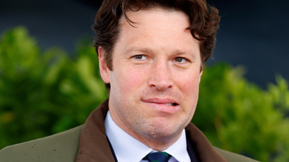 Lieutenant Colonel Johnny Thompson, equerry to King Charles III, attends the Royal Windsor Endurance event in Windsor Great Park on day 3 of the 2024 Royal Windsor Horse Show on May 3, 2024 in Windsor, England.