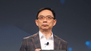 AMD's David Wang on stage.