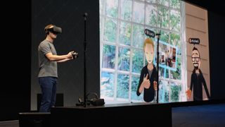 Mark Zuckerberg using VR