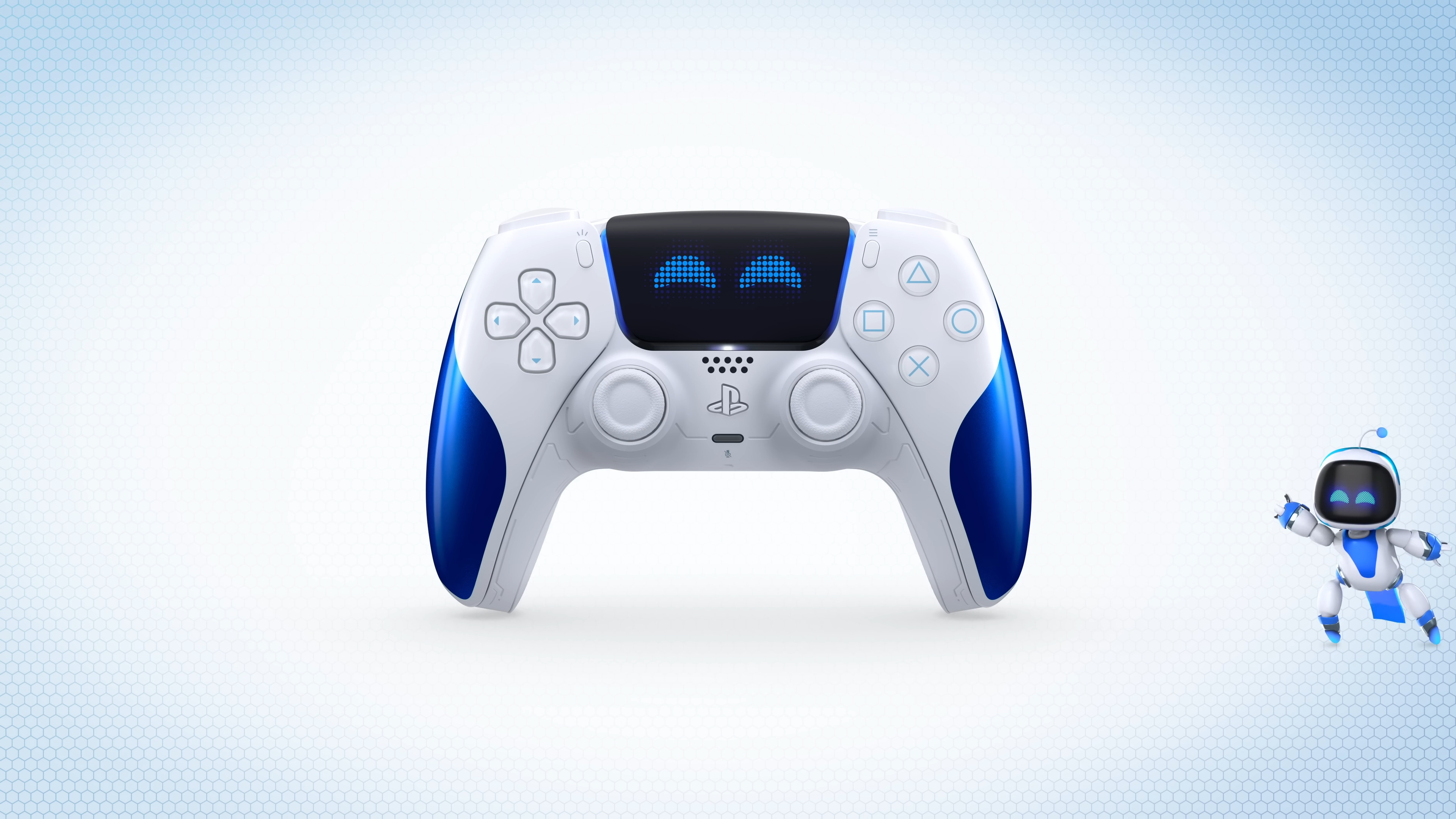 The Astro Bot Joyful DualSense controller