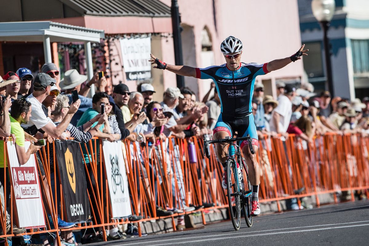 Eric Marcotte (Jamis) easily takes todays sprint win