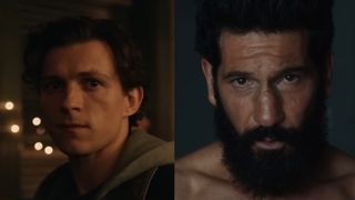 Holland in Brand New Day, Bernthal in One Last Kill side by side. 