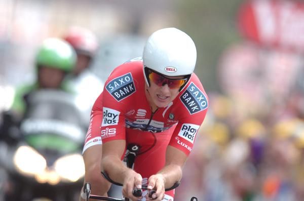 Danish national TT champion Jakob Fuglsang (Team Saxo Bank)