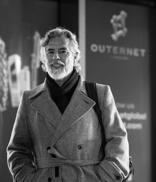 Henk Rogers outside Outernet