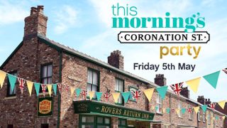 This Morning logo over a picture of The Rovers Return in Coronation Street