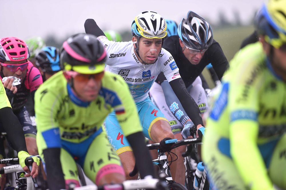 Alberto Contador and Fabio Aru.