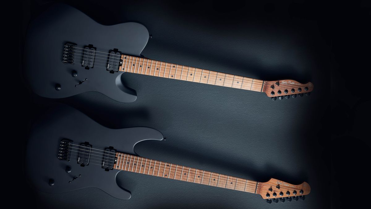 The sleekest Harley Benton Fusions yet emerge from the shadows with two new EMG HT SBK guitars
