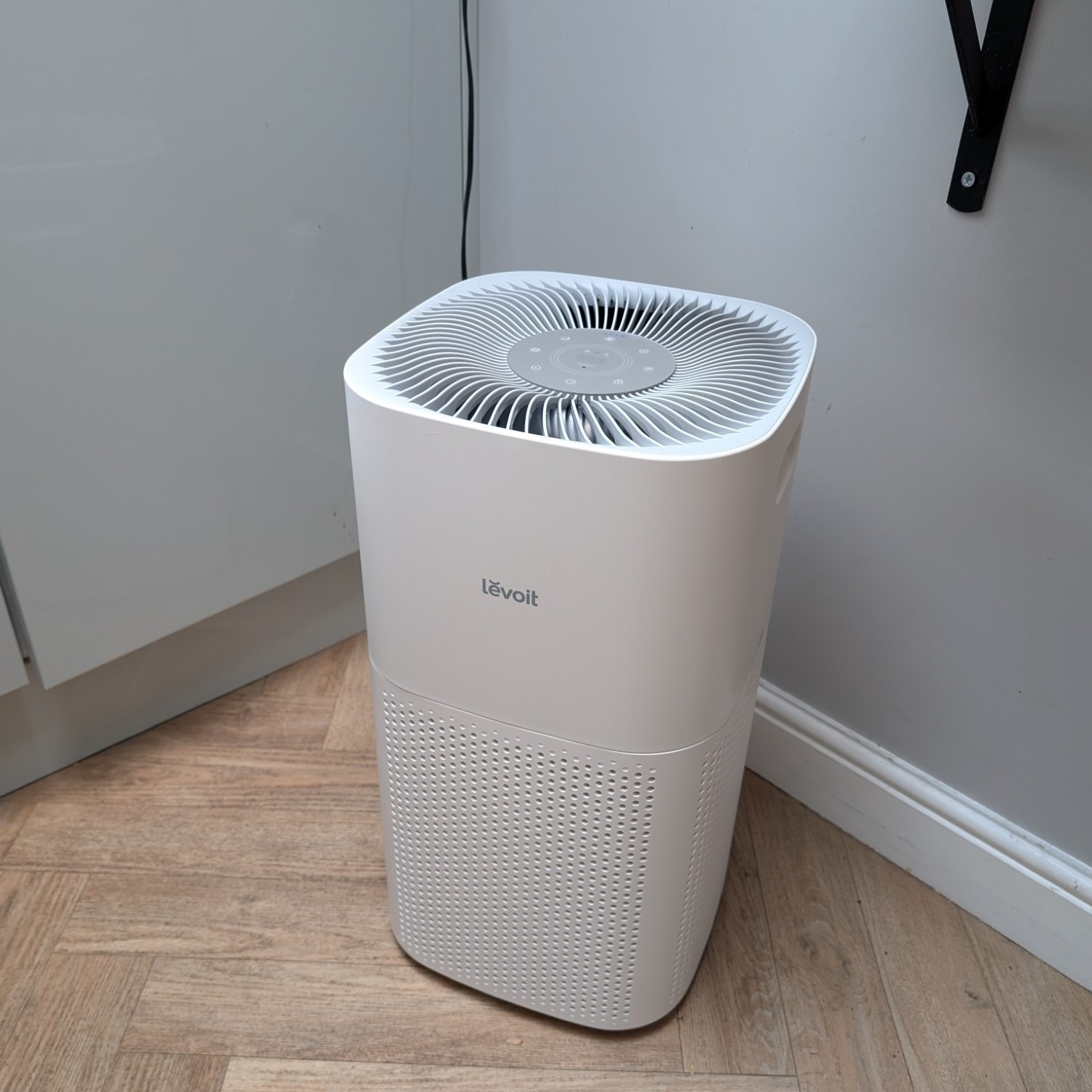 Levoit Core 600S Air Purifier in home testing