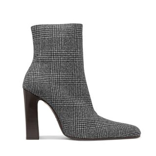 Balenciaga Prince of Wales Wool Ankle Boots