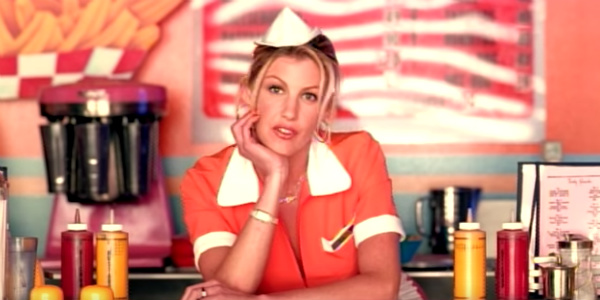 faith hill dressed as waitress music video