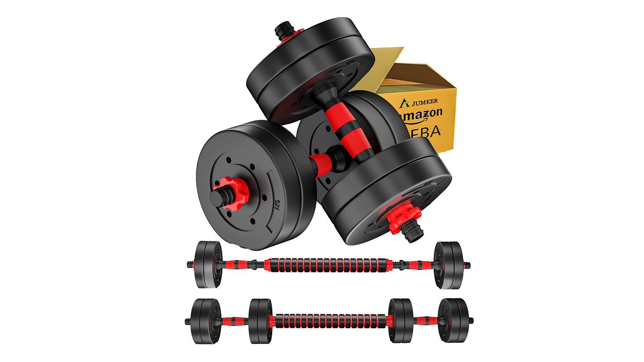 AJUMKER Dumbbells Barbell Set 