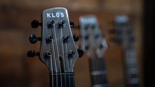 Klos Guitars Grand Cutaway Mini headstocks