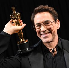 Robert Downey Jr. is seen backstage during the 96th Annual Academy Awards at Dolby Theatre on March 10, 2024 in Hollywood, California.