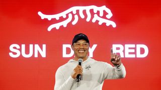 Tiger Woods promoting new brand Sun Day Red