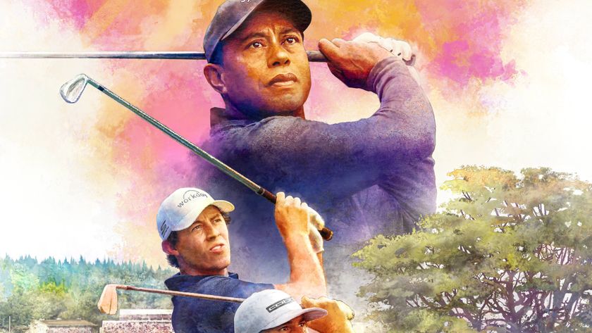 Tiger Woods and Matt Fitzpatrick on the PGA Tour 2K25 artwork