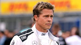 Brad Pitt as Sonny Hayes in "F1: The Movie"